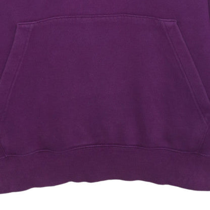 Nike Womens Purple Pullover Hoodie L Cotton Blend Casual Sweatshirt