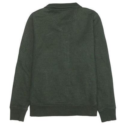 Carhartt Men Green XL Full Zip Sweatshirt Fleece High Neck