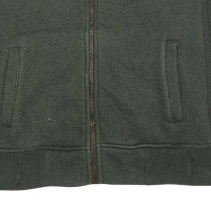 Carhartt Men Green XL Full Zip Sweatshirt Fleece High Neck