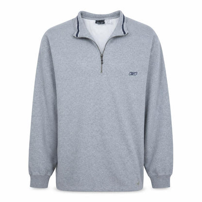 Reebok Mens Grey XX-Large 1/4 Zip Pullover Sweatshirt