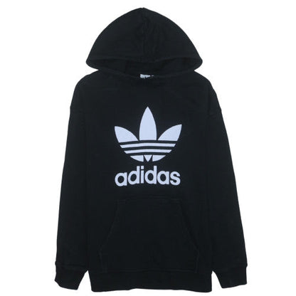 Adidas Womens Black Pullover Hoodie Size 14 Hooded Sweatshirt