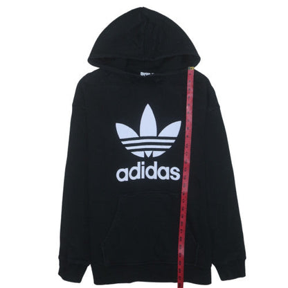 Adidas Womens Black Pullover Hoodie Size 14 Hooded Sweatshirt