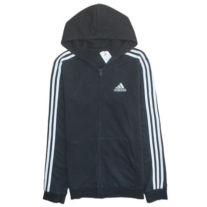 Adidas Men's Black Full Zip Hoodie Small Hooded Sweatshirt