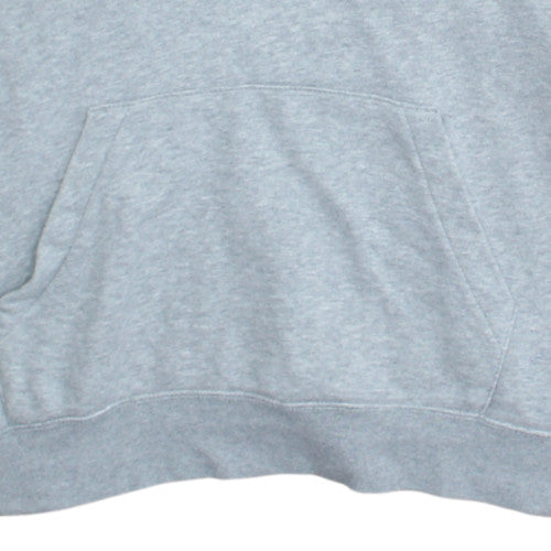Nike Men's Grey XL Pullover Hoodie with Logo and Pockets