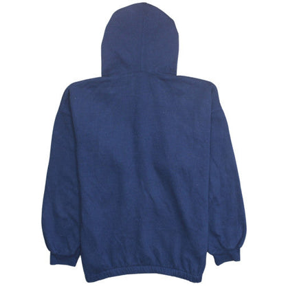 Puma Men's Blue Henley Hoodie L Vintage Fleece Sportswear