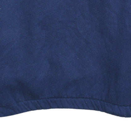 Puma Men's Blue Henley Hoodie L Vintage Fleece Sportswear
