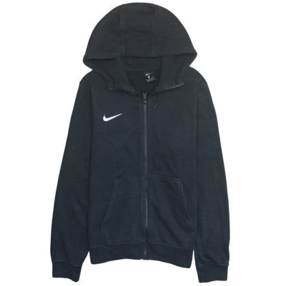 Nike Women's Black Full Zip Hoodie Medium Cotton Blend