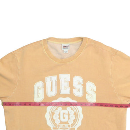 Guess Originals Womens Beige Crew Neck Pullover Sweatshirt XL