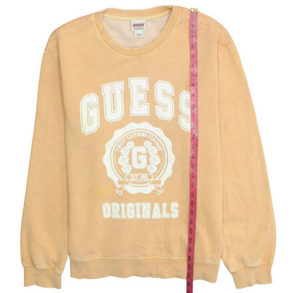 Guess Originals Womens Beige Crew Neck Pullover Sweatshirt XL