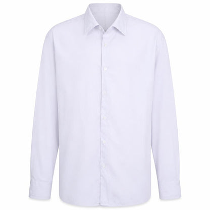 Hugo Boss Men's White Regular Fit Long Sleeve Button-Up Shirt Size 17