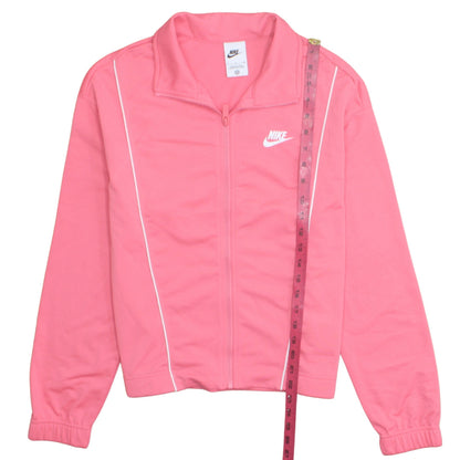 Nike Women's Pink Track Jacket S Full Zip Lightweight Activewear