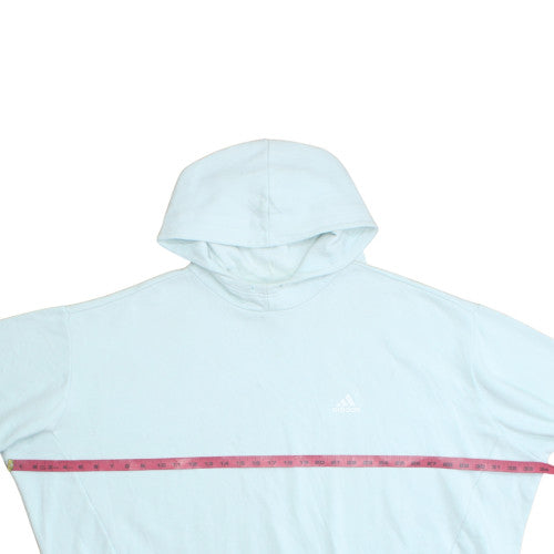 Adidas Womens Blue 3XL Pullover Hoodie Cotton Blend