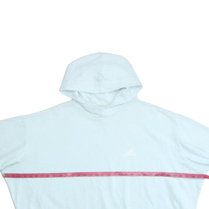 Adidas Womens Blue 3XL Pullover Hoodie Cotton Blend
