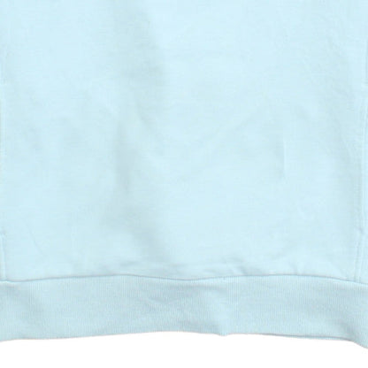 Lonsdale Women Blue Crew Neck Cotton Blend Logo Sweatshirt Size 10