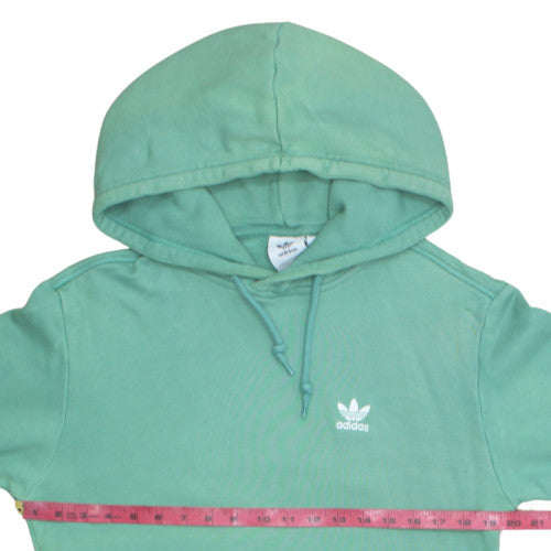 Adidas Men’s Green Pullover Hoodie Size S Regular Fit Fleece
