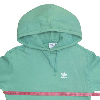 Adidas Men’s Green Pullover Hoodie Size S Regular Fit Fleece