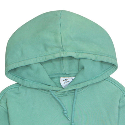Adidas Men’s Green Pullover Hoodie Size S Regular Fit Fleece