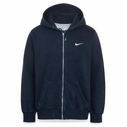 Nike Men's Blue Full Zip Hoodie L Fleece Sportswear Sweatshirt