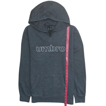 Umbro Men’s Grey Pullover Hoodie L Fleece Sportswear
