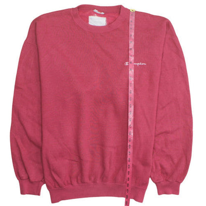 Champion Men's Red 2XL Pullover Fleece Sweatshirt Logo Crew Neck