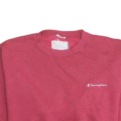 Champion Men's Red 2XL Pullover Fleece Sweatshirt Logo Crew Neck