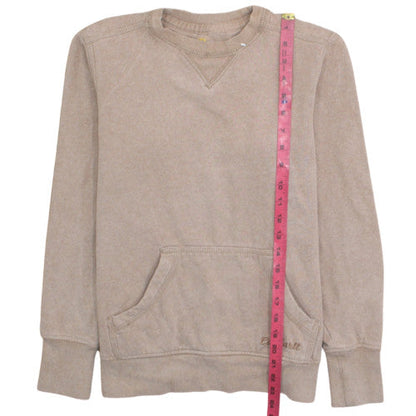 Carhartt Womens Beige Pullover Sweatshirt XS Cotton Blend Casual