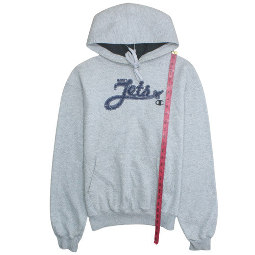 Champion Men's Grey Pullover Hoodie Medium Graphic Sportswear