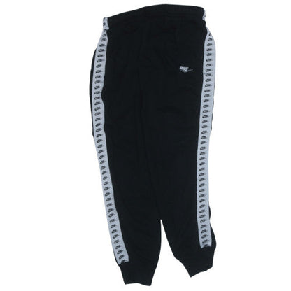 Nike Men's Black Jogger Sweatpants M Elastic Waist Logo Tape