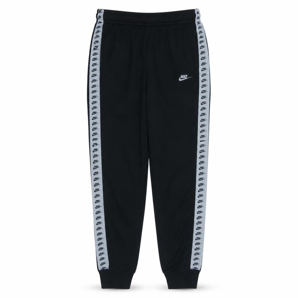 Nike Men's Black Jogger Sweatpants M Elastic Waist Logo Tape
