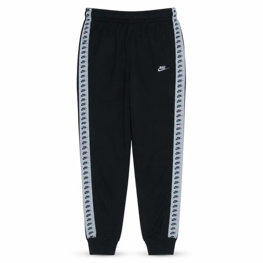 Nike Men's Black Jogger Sweatpants M Elastic Waist Logo Tape