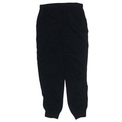Nike Men's Black Jogger Sweatpants M Elastic Waist Logo Tape