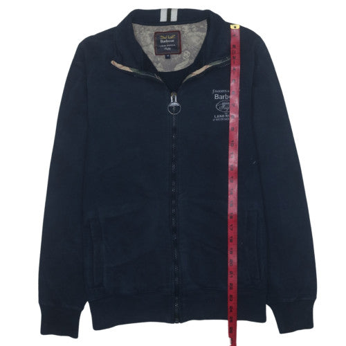 Barbour for Land Rover Men's Blue M Track Jacket Full Zip Rugby Style