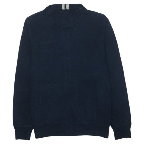 Barbour for Land Rover Men's Blue M Track Jacket Full Zip Rugby Style