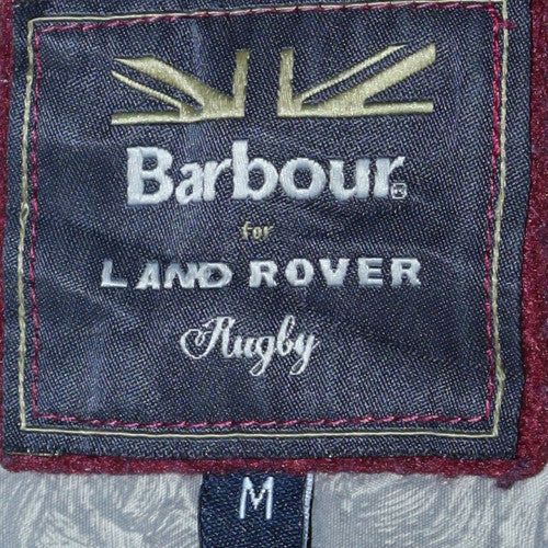 Barbour for Land Rover Men's Blue M Track Jacket Full Zip Rugby Style