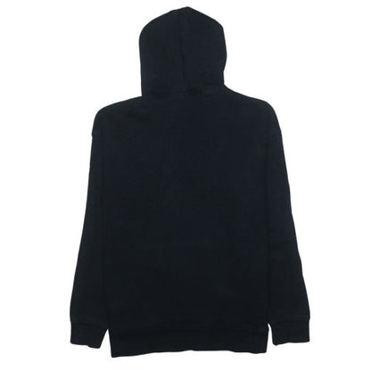 Adidas Womens Black 14 Pullover Hoodie with Logo Print