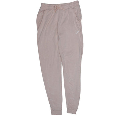 Gymshark Women's Beige Jogger Trousers Size S Viscose Blend