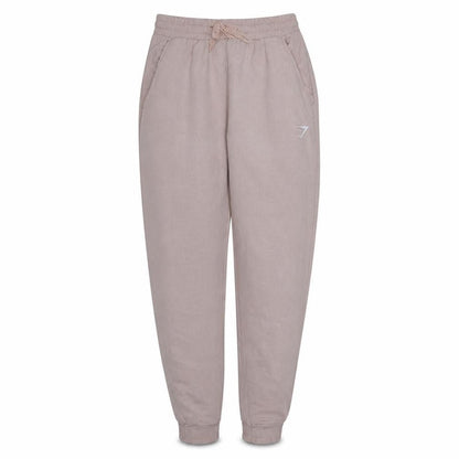 Gymshark Women's Beige Jogger Trousers Size S Viscose Blend