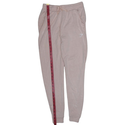 Gymshark Women's Beige Jogger Trousers Size S Viscose Blend
