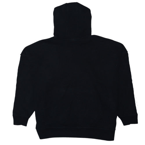 Adidas Womens Black Size 14 Pullover Hoodie with Stripe Detail