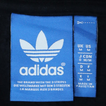 Adidas Men's Black Full Zip Hoodie Size M Regular Fit Sportswear