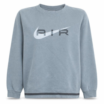 Nike Women’s Grey Air Logo Pullover Sweatshirt M Cotton Blend