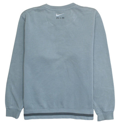Nike Women’s Grey Air Logo Pullover Sweatshirt M Cotton Blend