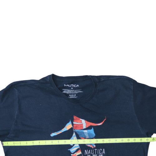 Nautica Men's Navy Blue XL Graphic Cotton Crew Neck T-Shirt