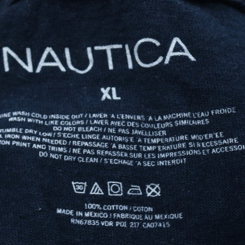 Nautica Men's Navy Blue XL Graphic Cotton Crew Neck T-Shirt