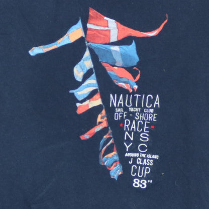 Nautica Men's Navy Blue XL Graphic Cotton Crew Neck T-Shirt