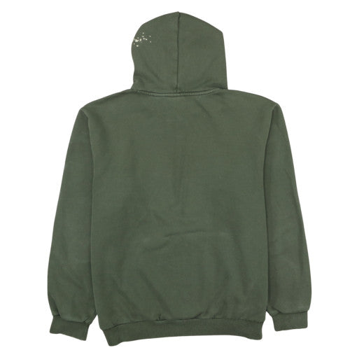 Puma Men’s Green Pullover Hoodie L Fleece Logo Sportswear