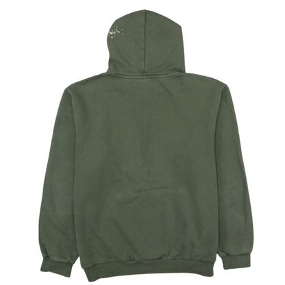 Puma Men’s Green Pullover Hoodie L Fleece Logo Sportswear