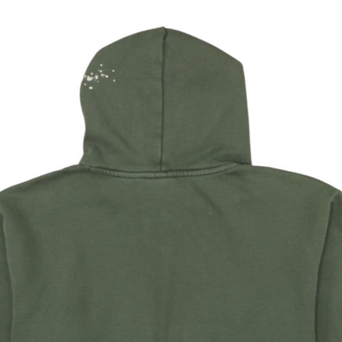 Puma Men’s Green Pullover Hoodie L Fleece Logo Sportswear