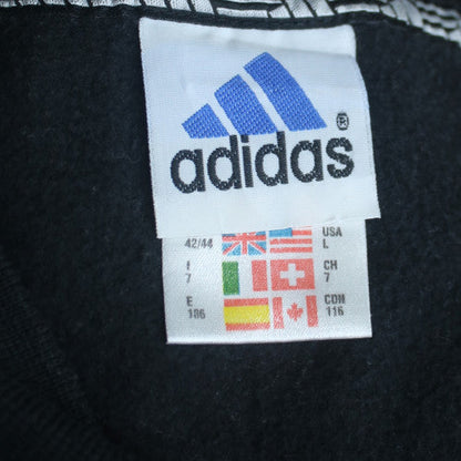Adidas Men's Black Crew Neck Sweatshirt Size L Classic Pullover