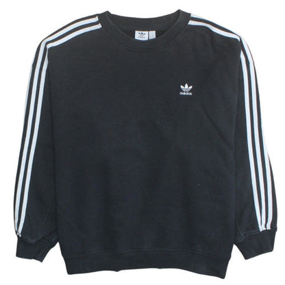 Adidas Womens Black Size 14 Crew Neck Pullover Sweatshirt